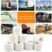 4 Roles Self-Adhesive Sports Tape 5cm x 10m - Skin-Friendly Tearable Bandage for Football Climbing & All Sports - White Sport Tapes Set - Buy Online on GoSupps.com