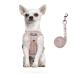 FEimaX Cat Harness and Leash Set for Walking Escape Proof Soft Mesh Adjustable Kitten Step-in Vest with Lead Puppy Car Harnesses with Reflective Strap for Small Dogs Cats Light Pink XS