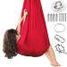 Sensory vertical cloth sensory full body socks yoga towel for hanging sensory full body socks for autism Stretchy Sensory Body Sox for stress reduction with accessories 280*150cm red