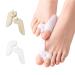 Xiongqi 2 pairs of toe separators for overlapping toes toe spacers Bale corrector toe smoothing silicone orthoses bald relief for baler overlapping