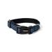 Lonto dog collar made of durable nylon size XS soft padded collar for dogs 360 reflective & click closure metal ring & adaptation through continuous slide blue XS blue