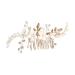 HAPINARY Bridal Headwear Hair Side Comb Flower Hair Comb Hair Accessories for Women Hair Accessories for Flower Hair Accessories Bride Headpiece Girl Headpiece Side Comb for Hair