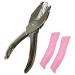 Handheld Hole Paper Punch Puncher for Craft Paper Tags Clothing Ticket DIY Scrapbook Tool  with Pink Soft Handheld Grip (Small Circle 1/16 inch) - Buy Online on GoSupps.com