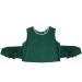 tinysiry Patient Restraint Clothing Bed-Ridden Elderly Collarless Back Buttons Long Bandage Bedridden Top Sweat-Absorbing Patients Bedridden Clothes for Rehabilitation Patients Green XL