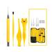 TKFDC Ear Cleaner Earpicks Ear Wax Removal Tools LED Light Flashlight Earpick Ear Spoon Tweezers Ear Care Ear Cleaning Tool with Case (Color : 01)
