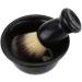 Yardwe Shaving Set | Black Shaving Brush Stand & Bowl | 3-Piece Organizer for Effortless Grooming - Buy Online on GoSupps.com