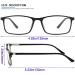 Blue Light Blocking Reading Glasses - 2 Pack Rectangle Readers for Men & Women | 0.5 Magnification Black & Brown - Buy Online on GoSupps.com