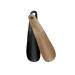 SKYPIA Plastic Shoe Horn 6.5 inch Black Khaki Portable for Travel Use Shoe Helper 2 Pack