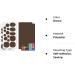 Down Jacket Repair Patches 30 Pieces | Self-Adhesive & Waterproof Polyester Repair Kit - Dark Brown - Buy Online on GoSupps.com