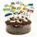 18 Pieces Transportation Cupcake Toppers Car Bus Train Plane Ship DIY Cupcake Toppers for Baby Shower Birthday Party Decorations