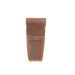JJNUSA Old Fashioned Sleeve Travel Pouch Leather Safety Razor Case Double Edge Razor 4.5 " Razor accessories personal care essentials men's razors (Plain Brown) Brown