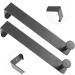HOMSFOU Towel Holder 2pcs Hook Clothes Hanger Multi-Functional for Door Towel Home Back Hat Rack Over Coat Punch- 21x4.5cm Black - Buy Online on GoSupps.com
