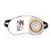 Alphabets Stylish Quote Handwrite Sleep Eye Head Clock Travel Shade Cover