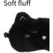 Clzemo Plush Cat Sleeping Eye Mask - Cute Animal Blindfold for Kids, Teens, Women - Breathable, Light Blocking Sleep Protector - Cozy Faux Fur Eyeshade for Plane Travel, Nap, Night Sleepover - Black - Buy Online on GoSupps.com