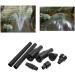 FUBESK 8pcs Plastic Garden Fountain Pump Waterfall Head Set Black Home Multi-functional Garden Fountain Plastic Nozzle Head - Buy Online on GoSupps.com