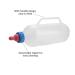 Lamb Milk Bottle  1l White Plastic Lamb Milk Feeder with Handle and Detachable Nipple  for Lambs Sheep - Buy Online on GoSupps.com