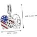 COHEALI 1pc Love Flag Pendant Flags American Flag Fashion Jewelry Bracelet Decor Wrist S925 United States - Buy Online on GoSupps.com