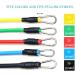 Ultimate PowerFit Resistance Bands Set - 5 Colors & Levels | 11-Piece Fitness Training Kit with Metal Hooks & Foam Grips - Ideal for International Shipping & Fitness Enthusiasts - Buy Online on GoSupps.com
