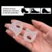 Toe Spreader for Big Toes - Gel Stretcher & Silicone Caps for Hallux Valgus Correction | Pack of 4 - Buy Online on GoSupps.com