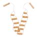 Wood back massage roll drainage wood massage tool for neck and leg relaxation relaxation multifunctional back and neck massage roller rope for body shaping