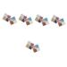 FOMIYES 10 Pcs Glitter Eye Makeup Eyeshadow Eye Glitter Makeup Glitter for Eyes Eye Shadows Glitter Makeup Assorted Colorx5pcs 6.00X6.00X1.00CMx5pcs