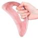 Scienlodic Gua Sha Massage Tool with Handle (Resin) Larger Guasha Scraping Tool for Back Neck Face Leg Massage, Lymphatic Drainage, Cellulite Remove Pink Large (Pack of 1)