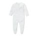 MORI Baby Boys and Girls Clever Sleepsuit - Unisex 2 Way Zipped Organic Pyjama - Comfortable Toddler Footed Nightwear 0-3 Months White - Two Way Zip