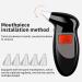 Portable LCD Breathalyzer with 50 Mouthpieces - Alcohol Tester for Personal & Professional Use - Buy Online on GoSupps.com