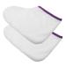 FRCOLOR 1pair Waxed Feet Paraffin Wax Feet Booties Spa Booties Holsters Paraffin Wax Feet Cover Bag Spa Feet Cover Paraffin Booties Foot Spa Liners Sock Fluff Dedicated White