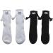 ann seeson Couple Holding Hands Socks Funny Hand-Holding Couple Socks Lovelink Socks magnetic Suction 3d Doll Couple Sock 0 2pcs mix