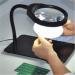 Magnifiers HD Lighting Magnifier Desktop Desktop Repair Detection Adjustable Brightness LED Light Magnifier 10x Black - Buy Online on GoSupps.com