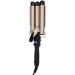 3 Barrel Curling Iron Wand - Hair Waver Curler Styling Tool | Gold 110-240V with LCD Display | Suitable for All Hair Types - Buy Online on GoSupps.com