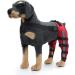 Dog Knee Brace Dog Double Rear Leg Brace with Metal Hinged Flexible Support and Reflective Seat Belts Dog Acl Brace Hind Leg|Red (M) - Buy Online on GoSupps.com