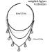 Black Layered Open Cuff Armlet - Halloween Party Costume Jewelry with Black Tassels - Buy Online on GoSupps.com