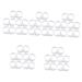 Healifty 25 Pairs Toe Ring Silicone Toe Covers Toe Acupoint Ring Travel Magnet Elastic Band Cover Transparent Whitex5pcs 3.1X3.1X1.2CMx5pcs