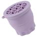 Makeup Sponge Cleaning Bowl Cosmetic Brush Cleaning Bowl Silicone Brush Holder Make up Brush Cleaner Make up Brush Cleaner Tool Silica Gel Purple Makeup Brush Storage Box 10x8.5cm Purple