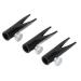 Eyebrow Sharpening Tool UShaped Groove Portable Detachable Cover Metal Eyebrow Pencil Sharpener Lightweight for Travel (Black)