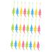PartyKindom 24pcs Small Crocodile Toothbrush Small Head Baby Pp Stick