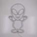 Alien Pink Neon Light | LED Astronaut Wall Art & Party Decoration | Gaming Setup & Christmas Night Light - Buy Online on GoSupps.com