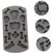 Alipis 2pcs Dessert Dark Molds Grey Bones Shape Cakes Baking Silicone Creative Skeleton Bone-Shaped Shaped - Buy Online on GoSupps.com