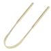 dykaae Tongue Scraper Fresh Breath Stainless Steel Tongue Cleaner Tongue Brush Metal Tongue Scraper for Adults and Children (Gold)