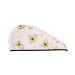 Avocado Doing Sport Yoga Microfiber Hair Towel Soft Super Absorbent Hair Towel Wrap for Women Coral Velvet Quick Dry Hair Cap for Long Curly Short and Thick Hair