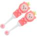 Ipetboom 6 STK Children's Toothbrush Set - Soft Bristle Travel Toothbrushes with Cute Bear Design - Perfect for Kids - Sch ttgut Reisen Kieselgel Rosa - Buy Online on GoSupps.com