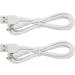 Finishing Touch Flawless Pedi Electronic Pedicure Tool Charger Cord Replacement - 2-Pack USB to DC Barrel Cable 6 ft - Buy Online on GoSupps.com