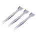 Cyrank 3-part handy tweezers made of stainless steel with shovel tinkering tweezers pearl tweezers handicrafts tweezers for the production of Rocailles and diamond jewelry
