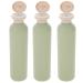 minkissy Empty Shampoo Bottles Flip Cap Shower Gel Bottle Refillable Squeeze Containers for toiletries Shower Gel Lotions Cream Body Wash Conditioner 250ml 3pcs Green 19x4.9cm