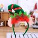 Unicra Christmas Headband Elves Hats Headband Green Feather Headwear Hair Piece Halloween Hair Accessories for Christmas - Buy Online on GoSupps.com