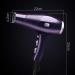 Salon Blow Dryer Professional Hair Styling Ultra 2000W Hair Dryer with 2 Concentrator Nozzle 3 Heat 2 Speed Settings Cool Shot 2.8 Metre Power Cable Constant Temperature Hair Care Anti Radiation small - Buy Online on GoSupps.com