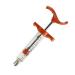 ARDES Syringe for Precision Injection of Veterinary Medications and Vaccines. Reusable. High Performance. Ergonomic Design. Unbreakable Clear Plastic Barrel. Autoclavable. (10 ml)