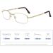 Shop Efe 2-Pair Foldable Reading Glasses for Men & Women - Anti-Blue Light Collapsible Mini Glasses Ultralight Metal Classic Rectangular Reading Aid with Hard Case - 7002 Gold 2.5x - Buy Online on GoSupps.com